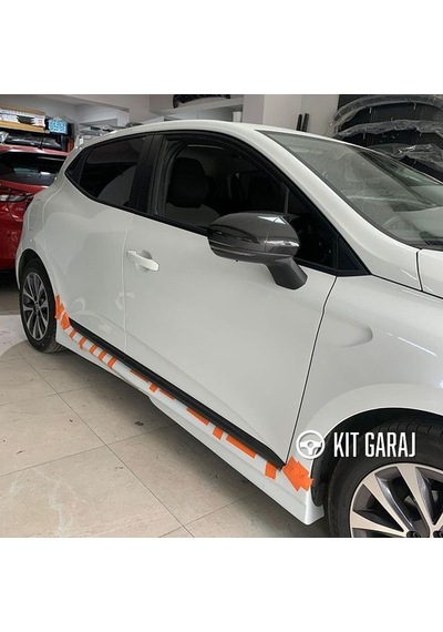 Kit Garaj Renault Clio 5 Yan Marşpiyel Çift Plastik Boyasız