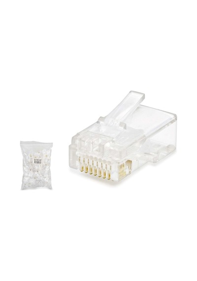 Cat5 Konnektör Rj45 100lü Paket Şeffaf