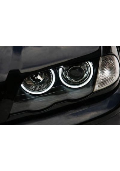 BMW E46 318 320 325 330 CCFL Angel Eyes Beyaz Encıl Seti Far Halkası (00) (ŞüsCarOto Aksesuar)