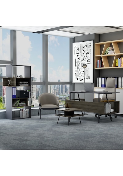 Lagomood İrony İnfy Ofis Takımı Antrasit Ceviz