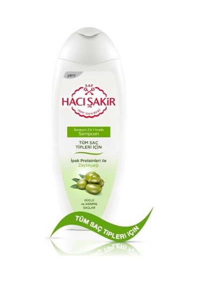 Hacı Şakir Şampuan 2in1 Zeytinyağı Tüm Saç Tipleri 500 Ml