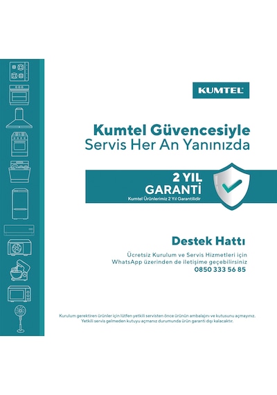 Kumtel HFLOW-6074 Davlumbaz Entegreli İndüksiyon Ocak