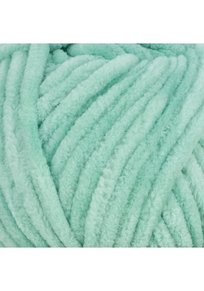 Kadife Yün Pastel Mint 100gr %100 Polyester Yumuşak Pofuduk Örgü İpi