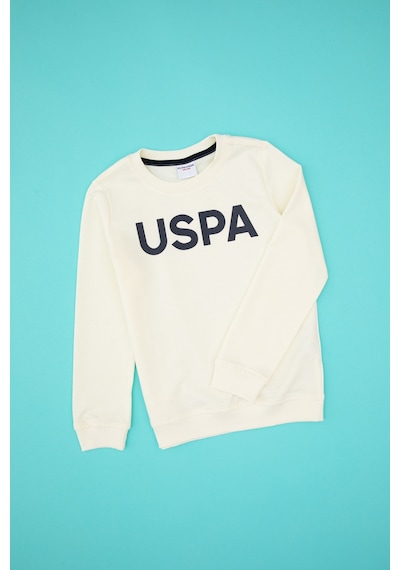 U.S. Polo Assn. Erkek Çocuk Krem Basic Bisiklet Yaka Sweatshirt 50307801-VR256 U.S. Polo Assn. Erkek Çocuk Krem Basic Bisiklet Yaka Sweatshirt 50307801-VR256