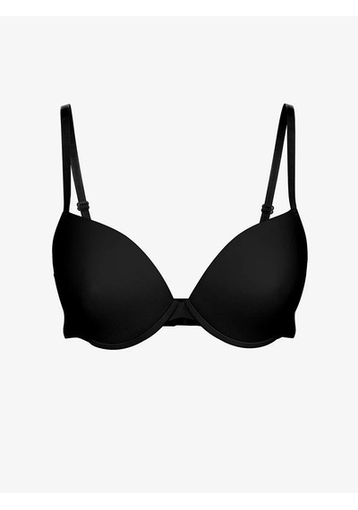 Scm Lingerie Scm Lıngerıe Siyah Balenli Dolgusuz Düz Tişört Sütyen 2'li Paket Siyah-ten Siyah - Ten Rengi