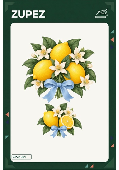 Limon Çiçeği 19x25 Cm Ütüyle Uygulanan Baskı Zpz1061 - 928156659