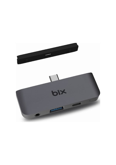 Bix BX16HB 4K HDMI Type-C Thunderbolt 3.0 Dönüştürücü Hub USB 3.5 MM AUX Çevirici