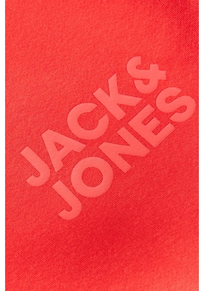 Jack & Jones Jorlogo Erkek Bisiklet Yaka Logolu Sweatshirt Rahat Günlük Kırmızı