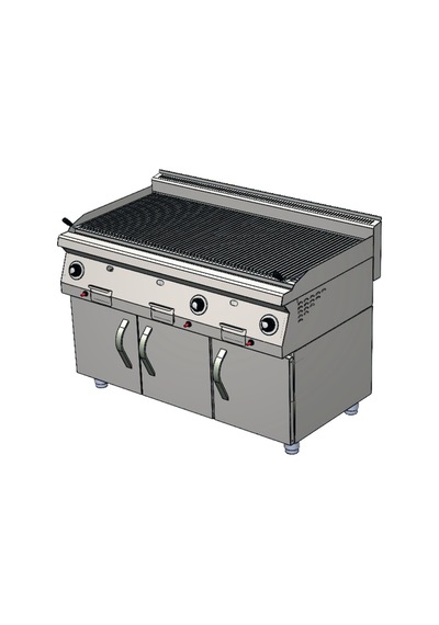 Karacasan Endüstriyel 900 Seri Dolaplı 120 Cm Lpg Tüplü Sulu Balıksırtı Izgara Krcs.eızdsbgl.1290