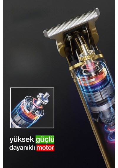 2'li Profesyonel Şarjlı Saç, Sakal Tıraş Ve Bakım Seti Type-c Şarjlı, 3 Başlıklı Kuaför Makinesi