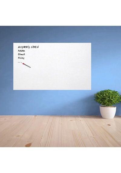 Ders Çalışma Yazı Tahtası Manyetik Duvar Stickerı 100x60 Cm 5264 Diğer