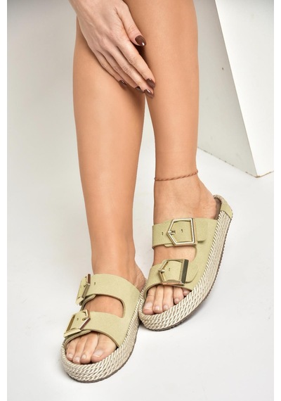 Fox Shoes U596030202 Ten Süet Kadın Terlik Ten-süet Ten Rengi