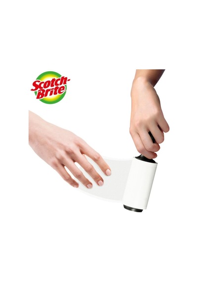 Scotch Brite Scotch-brite 9301227 Tüy Toplayıcı Rulo, 56 Yaprak Beyaz - Gri