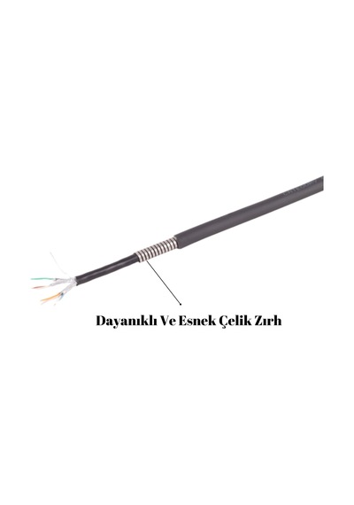Irenıs 20 Metre Cat6a U/ftp Flexarmor Esnek Çelik Zırh Kablo