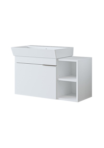 Likya Tek Kapaklı Açık Raflı Lavabolu 82 Cm Banyo Dolabı Alt, Lavabolu Alt Banyo Dolabı Beyaz Likya Tek Kapaklı Açık Raflı Lavabolu 82 Cm Banyo Dolabı Alt, Lavabolu Alt Banyo Dolabı Beyaz