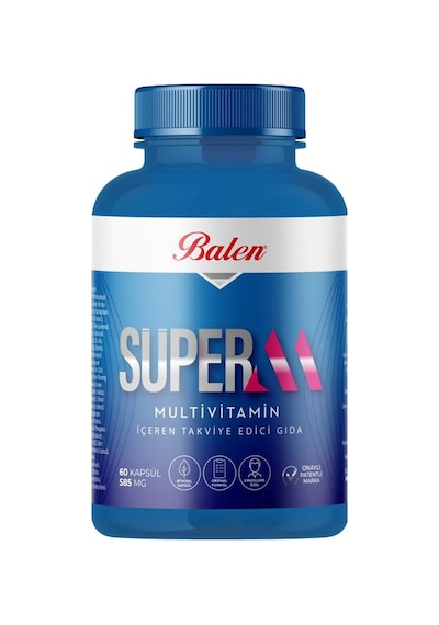 Balen Süper-M Multivitamin Kapsül 585 Mg 2 x 60 Kapsül
