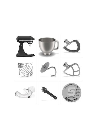 Kitchenaid Artisan Plus 5ksm50pkvebk 4.7 Litre Stand Mikser - Cast Iron Black Diğer