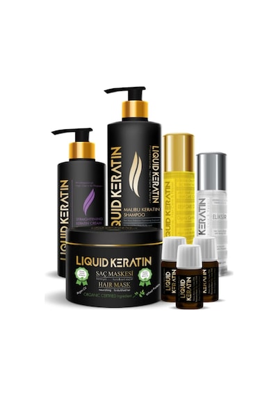 Liquid Keratin Ekstra Onarıcı Mega Keratin Saç Bakım Seti 1