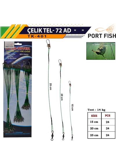 Portfish Çelik Tel Kartela 72 Li