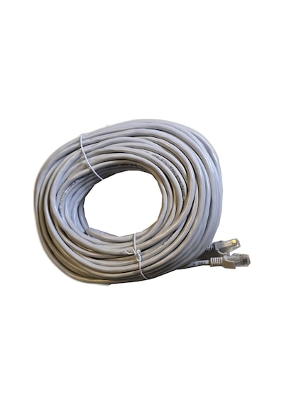 Cat6 Ethernet Kablosu 25 Metre Utp Rj45 Patch İnternet Bilgisayar Modem Bağlantı Kablosu Beyaz