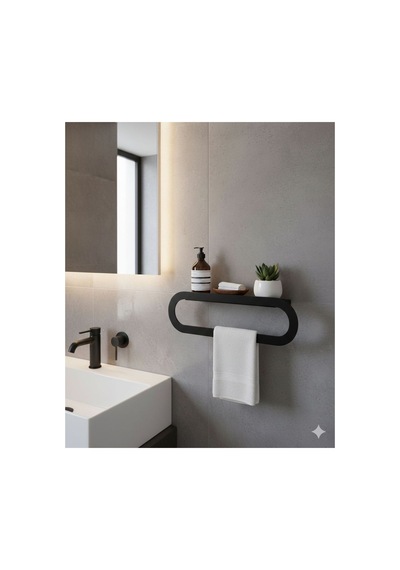Havluluk Şampuan Rafı Banyo Siyah - 843748530 Siyah