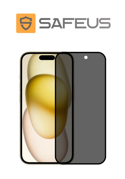 Safeus Tam Kaplayan Hayalet Parmak İzi Bırakmayan Safir Ekran Koruyucu Cam Apple iPhone 15 Uyumlu İle
