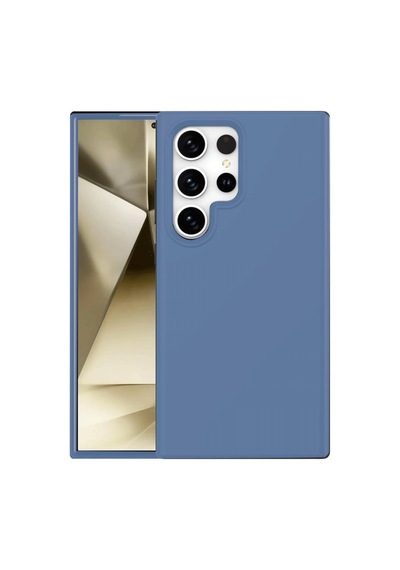 Samsung Galaxy  Uyumlu  S24 Ultra Kılıf First Silikon - Mavi