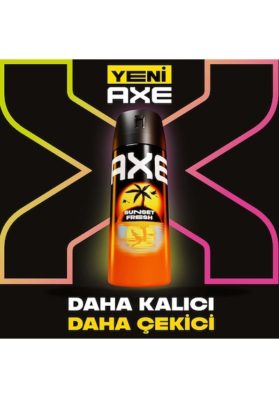 Axe Spray Erkek Deodorant Sunset Fresh 150 Ml X3
