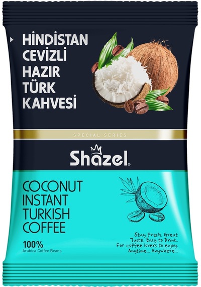 Shazel Hindistan Cevizli Hazır Türk Kahvesi 4 x 100 G