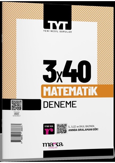 Tyt Matematik 3 X 40 Deneme Marka Yayınları