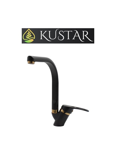 Kustar Tyal Gold Siyah Mutfak Evye Bataryası
