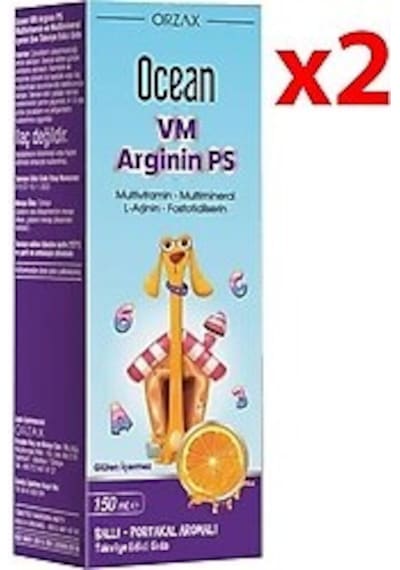 Ocean Vm Arginin Ps Balli Portakal Aromalı Şurup 2 x 150 ML