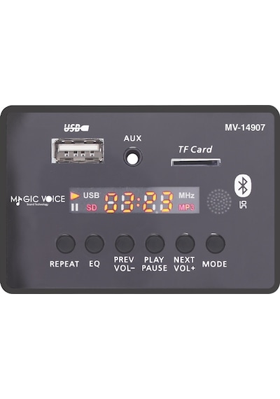 MAGİCVOİCE MV-14907 USB/SD/MIC/AUX/BLUETOOTH KUMANDALI EKRANLI OT