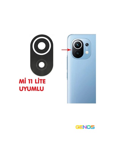 Xiaomi Mi 11 Lite Arka Kamera Camı Kamera Camı Lensi