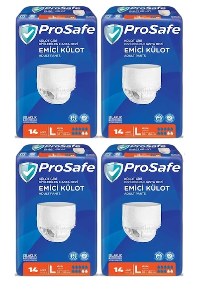 Prosafe Yetişkin Emici Külot 110 - 150 Cm Large 56 Lı