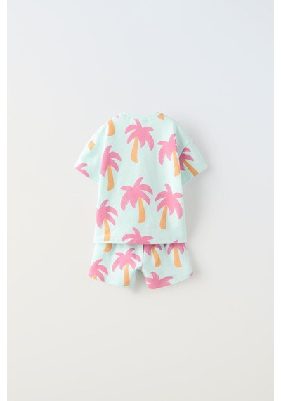 Lolliboomkids Kız Çocuk Palmiye Desenli Mint Yeşili T-shirt Şort Alt Üst Takım 2 Parça Mint Yeşil Mint Yeşili Lolliboomkids Kız Çocuk Palmiye Desenli Mint Yeşili T-shirt Şort Alt Üst Takım 2 Parça Mint Yeşil Mint Yeşili