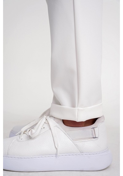 Efor P 1195 Pantolon Comfort Beyaz Kanvas Beyaz