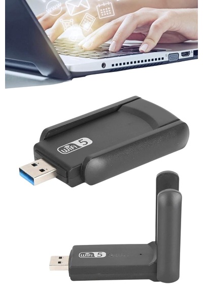 Wifi Adaptörü Bt5.0 Wifi 2'si Bir Arada Çift Bantlı Çift Anten Mh-hs7188-0091