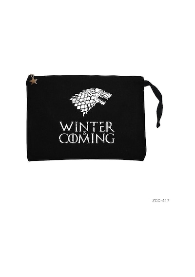 Zepplin Giyim Game Of Winter Is Coming White Clutch Astarlı Cüzdan