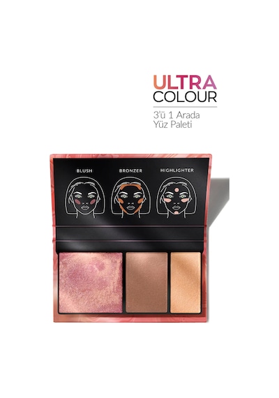 Ultra Colour 3'ü 1 Arada Yüz Paleti Golden Hour 0
