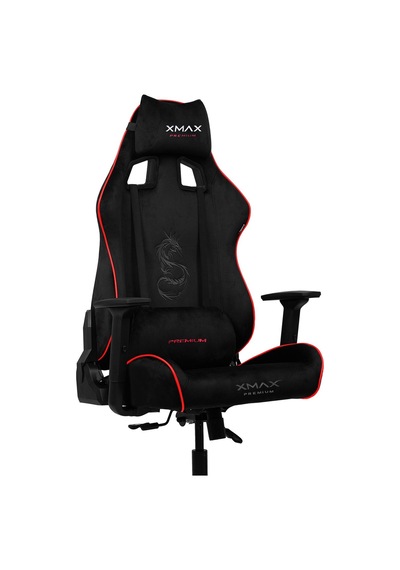 Rio Pus Balerion Terletmez Kadife Kumaş Siyah Gaming Oyuncu Koltuğu -10 Siyah