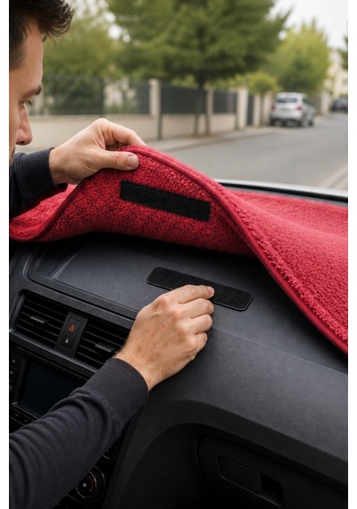 Oto Araç Torpido Üstü Halı Kaydırmaz Yapışkanlı Cırt Cırt Bant 10 Adet En:2xboy:5cm