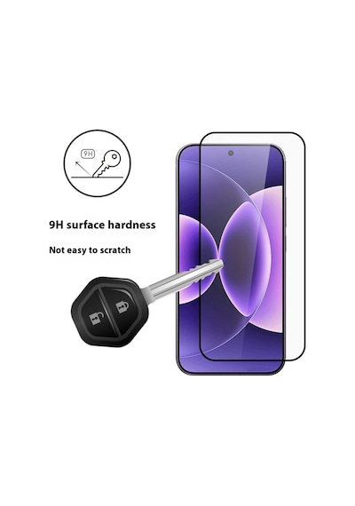 Mi 17 Pro Max Uyumlu Tam Kaplayan Temperli Kırılmaz Cam Sorunsuz Parmak İzi Okur + Kamera Lens Koruyucu 2li Set