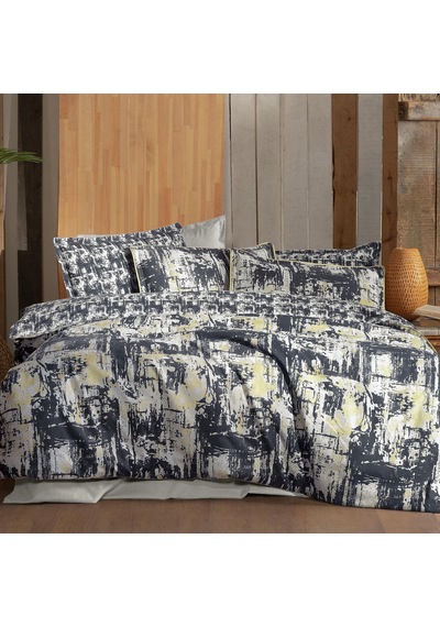 Galiya King Size Battal Boy %100 Pamuk Flanel Pazen Nevresim Takımı Bej Bej