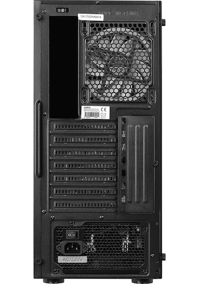 Everest X-Racer Peak 600W Temperli Camlı 4x12 CM Rgb Fan Mid-Tower Gaming Oyuncu Kasası
