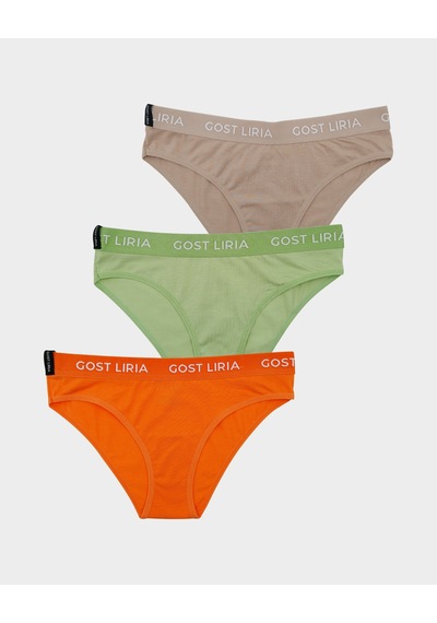 - Nature Kadın Slip 3 Lü Paket Çok Renkli Çok Renkli
