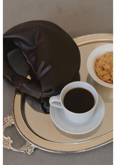 Suud Collection Acı Kahve Mini Bowl Bag Koyu Kahverengi