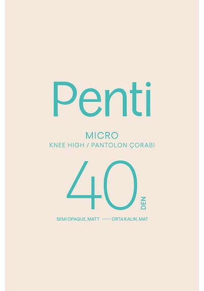 Penti Kız Çocuk Pretty Micro 40 Pantolon Çorabı