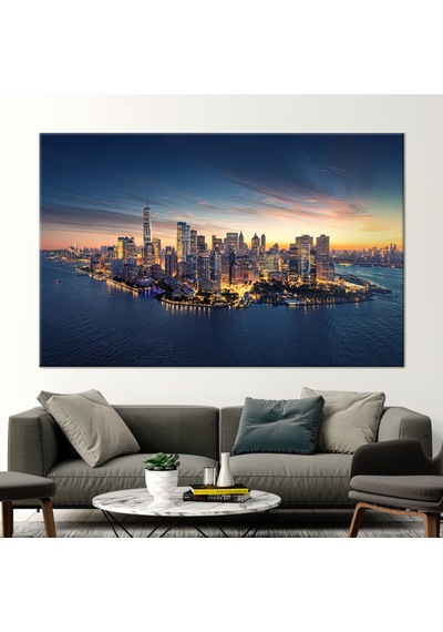 70x10 Cm 1 Parça Kanvas Tablo Deniz Manzarası