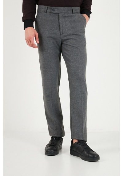 Buratti Normal Bel Regular Fit Düz Paça Pantolon Erkek Pantolon 6843703 Gri